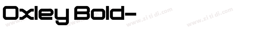 Oxley Bold字体转换